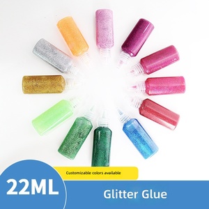 Stylo à paillettes dorées 3D statiques <span class=keywords><strong>de</strong></span> 22 ml <span class=keywords><strong>pour</strong></span> les loisirs créatifs et projets DIY des enfants, <span class=keywords><strong>colle</strong></span> en poudre <span class=keywords><strong>pour</strong></span> Halloween, 12 couleurs, HongXi <span class=keywords><strong>Culture</strong></span> - Product Image 2
