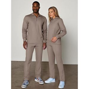 Conjunto Deportivo de Punto Jacquard para Hombre FOXA, Sudadera de Manga Larga y Pantalones Joggers, Atuendo Informal y Transpirable - Product Image 5