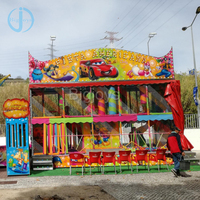 Vente flash : équipement de fête foraine extérieure pour enfants, aire de jeux pliable de luxe avec remorque pour parc d'attractions