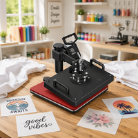 Presse à Chaud Manuelle Multicolore 15-en-1 avec Transfert par Sublimation pour Tasses, T-shirts, Assiettes, Casquettes, Tapis de Souris - 110V-220V