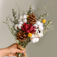 Ornements décoratifs Eternal Nordic Ins DIY Bouquet de fleurs séchées pour la décoration du salon Photo de célébrité en ligne