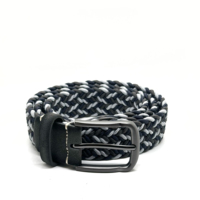 Cinturón Elástico Ajustable Trenzado con Hebilla de Aleación, Cómodo y Suave, para Camping, Senderismo, Moda Casual, Decoración, Banda Elástica