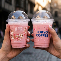 LOKYO 98 Caliber Manufacturers - Vasos Desechables de 16 oz para Llevar Café, Vasos de Plástico PET Personalizados al por Mayor