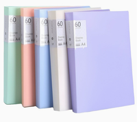 Nouvelle Tendance 2026 : Classeur A4 Personnalisé Grande Capacité en PP, Couleur Morandi, avec Insert Transparent, Clip Musical et Étiquette Logo Imprimée