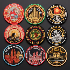 Échantillons gratuits veste en tissu personnalisée vêtements patchs brodés casquettes en tissu badges fer <span class=keywords><strong>sur</strong></span> badges de <span class=keywords><strong>broderie</strong></span> - Product Image 2