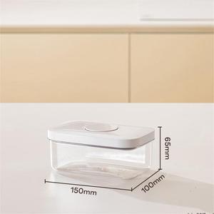 Récipients de stockage d'aliments secs pop-up en plastique Transparent bocaux hermétiques pour la cuisine aliments pour animaux de compagnie céréales boîtes de stockage couvercles - Product Image 3