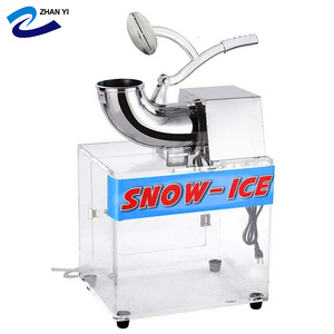 Máy Làm Tuyết Hình Nón Acrylic Máy Nghiền Đá Hai Lưỡi Bằng Thép Không Gỉ Máy Cạo Đá Trơn Tru - Product Image 1