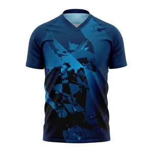 New <b>Aesthetic</b> Designs Men's Football Jersey with Custom Team Logo & Name Short Sleeve Sweat-Wicking Wholesale - Product Image 1