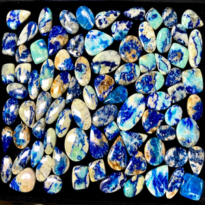 Natural Blue Afghanite Gemstone Cabochon | Wholesale Loose Stone for Jewelry Making & Healing Crystals - Product Image 1
