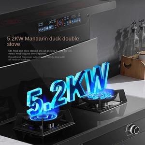 موقد غاز ذكي 3 في 1 بالجملة، موقد غاز بشعلتين، موقد متعدد الوظائف مع فرن مدمج - Product Image 3