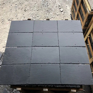 Ngói đá phiến tự nhiên màu đen hình chữ nhật trên mái ngói cho biệt thự - Product Image 2