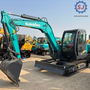 Mini-excavatrice sur chenilles Sunward 70E de 7 tonnes d'occasion, faible nombre d'heures de fonctionnement - Moteur et système hydraulique d'origine |   Expédition mondiale - Product Image 1