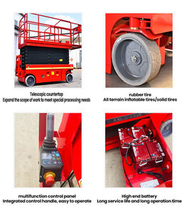 Platform Kerja Hidrolik Elektrik Bergerak dengan Tangga Gunting Otomatis 6m 8m 10m - Product Image 3