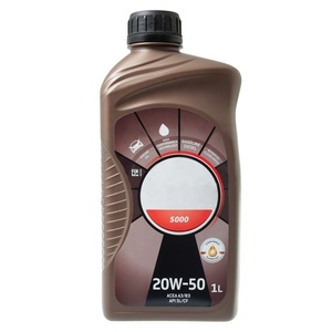 Huile moteur haute performance A3/B4 SN/CF 5000 20W50, huile de <span class=keywords><strong>base</strong></span>, <span class=keywords><strong>1</strong></span> <span class=keywords><strong>litre</strong></span>, pour moteurs essence et diesel, OEM - Product Image 1