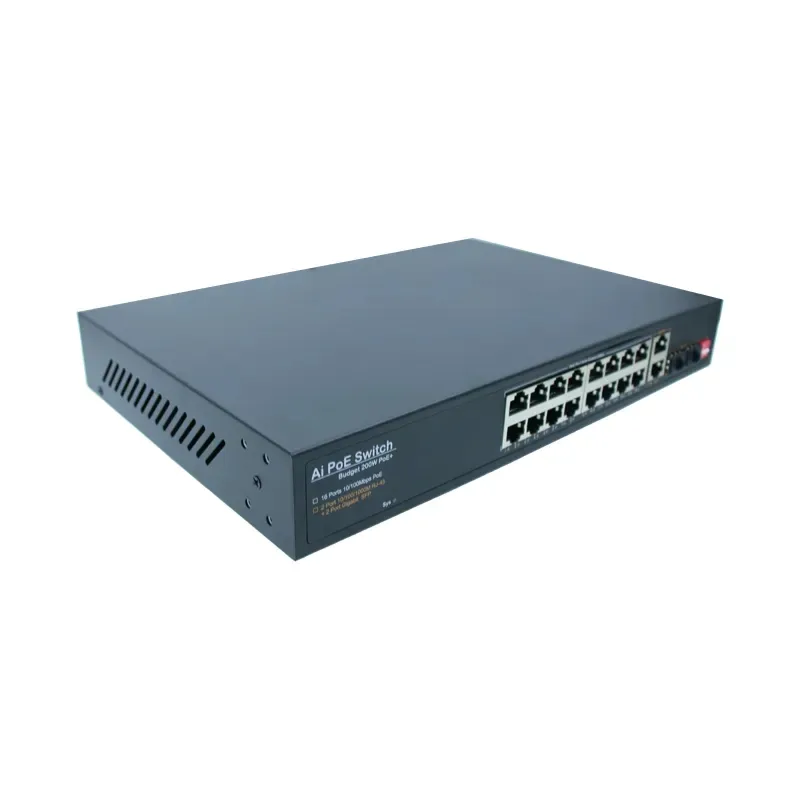 Oem/odm Poe Switch 4 8 16 24 Ports 10/100m Network Poe Unmanaged 48v Ethernet Fiber Switch Poe Ieee802.3af/at Suitable Cctv Nvr