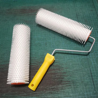 Herramienta profesional de revestimiento de suelo epoxi de grado Industrial DIY, rodillo de Punta personalizable para decoración, pintura, Material de nailon, OEM