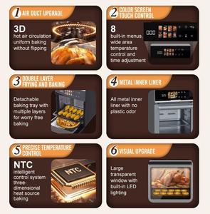 Freidora de Aire Eléctrica OEM ODM de Acero Inoxidable de 20L, Eficiencia Energética Clase A++, Gran Capacidad, Cesta Única, Venta al por Mayor, Stock en la UE - Product Image 4