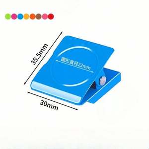 Colorful Magnetic Clips for Refrigerator, <b>Strong</b> Metal Fridge Magnets, Square Magnet Clips for Office & Home Display - Product Image 2