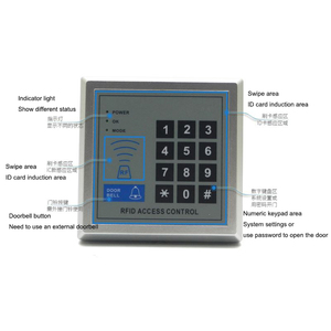 Standalone <strong>Access</strong> <strong>Controller</strong> with 125kHz RFID Keypad <strong>Reader</strong> ABS Material <strong>ID</strong> <strong>Card</strong> Password <strong>Reader</strong> - Product Image 5