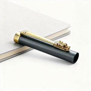 Dragon Head Hollow-out Luxury Metal Ballpoint <b>Pen</b> with logo Business Signature Metal <b>Pen</b> Black Corporate Advertising Gel <b>Pens</b> - Product Image 3