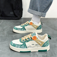 Chaussures blanches pour hommes, nouvelle version tendance, respirantes, confortables, décontractées, plates, pour le printemps