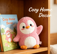 Peluche pingouin personnalisée OEM ODM avec rembourrage en coton PP, design moelleux, pour la promotion, le soulagement du stress, cadeau de Noël