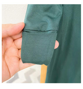 Pyjama en spandex pour bébé, barboteuse avec <span class=keywords><strong>fermeture</strong></span> éclair sur le <span class=keywords><strong>devant</strong></span> - Product Image 4