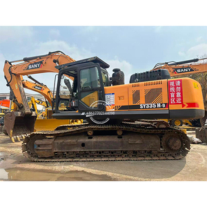 Excavatrice sur chenilles SANY SY335H d'occasion, poids opérationnel 33t, pour la construction et l'exploitation minière, avec moteur Isuzu puissant. - Product Image 1