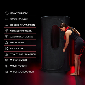 ساونا كهربائية حديثة التصميم للمنزل مع تدفئة بالهواء الدافئ الجاف، مصنوعة من قماش القطن العضوي مع سخان هواء ساخن - Product Image 4