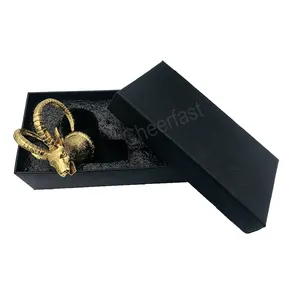Cabeza de ciervo de aleación de Zinc, cabeza de oveja de Metal dorada, vertedor de vino y acero inoxidable para boquilla de licor - Product Image 1