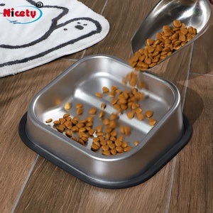 Mangkuk Makanan Hewan Peliharaan Stainless Steel Hot <span class=keywords><strong>2026</strong></span> Slow Food Bowl Desain Baru Logo Kustom untuk Melindungi Tulang Leher Hewan Peliharaan - Product Image 5