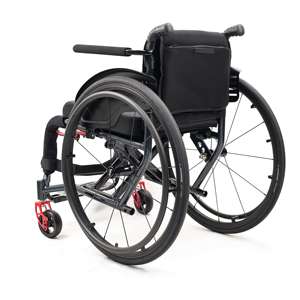Fauteuil roulant manuel pliable léger et large avec anneau de poignée de 22 pouces, personnalisable en largeur de siège, fauteuil de sport BZ-C005 - Product Image 5