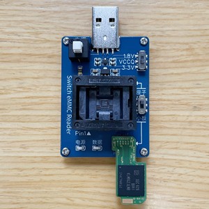 Programmeur eMMC Switch W448, outil de lecture et d'écriture d'images de modules de mémoire, avec socket de test - Product Image 5