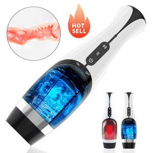 Masturbatore Maschile Automatico con Pistone Telescopico Rotante, Macchina Elettrica per Masturbazione Orale e Vaginale per Uomini, Giocattoli Sessuali Tascabili - Product Image 1