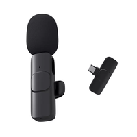 Mamen OEM ODM Micrófono USB Tipo C Portátil Transmisión en vivo Micrófono de solapa Inalámbrico para grabación de video Transmisión Micrófono en vivo