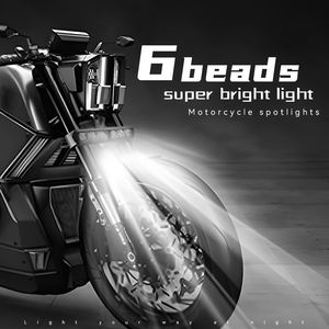 Faro LED de 6 pulgadas y 18W con 12000lm, proyector de lente, luz de trabajo, 6 LEDs, para motocicleta, 12V, forma de bombilla H4, 6000K, ajuste universal, ¡Gran Venta! - Product Image 5