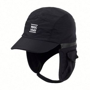 หมวกเบสบอล 7 แผง คุณภาพสูง แห้งเร็ว พร้อมที่ปิดหูแบบถอดได้ ปักโลโก้ตามสั่ง ขายส่ง - Product Image 3