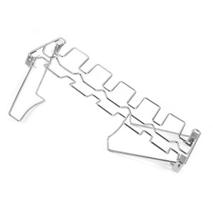 ตะแกรงย่างขาไก่พร้อมถาดรองน้ำมันสแตนเลสสำหรับเตารมควัน - Product Image 6