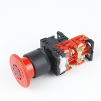 Botón de Parada de Emergencia Importado FUJI con Cabeza de Hongo y Pulsador LED Ar22vol-11e4r