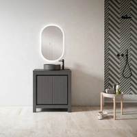 Meuble-lavabo de salle de bain moderne haut de gamme démontable armoire personnalisée avec évier intégré usage commercial usage domestique
