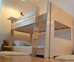 Montessori-ispirato al <span class=keywords><strong>letto</strong></span> per bambini gemelli struttura minimalista compensato <span class=keywords><strong>letto</strong></span> <span class=keywords><strong>a</strong></span> soppalco con mobili per bambini per le camere dei bambini - Product Image 3