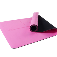 Großhandel Luxus-Trainingsmatte PU Schweißabsorbierende Gummibodenmatte für Private Yoga-Kurse Multifunktionale Yogamatte