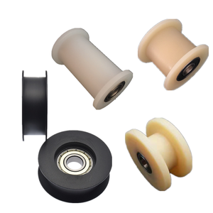 Nylon Sheaves <strong>Wheels</strong> Plastic Slient Pulley with Bearing Wire Rope Pulley Plastic H-shaped Bearing Roller ID17/20/25/30MM - Product Image 4