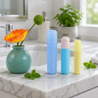 Flacon roll-on en plastique vide pour huiles essentielles, flacon roll-on portable pour voyage, conteneur d'échantillon de parfum