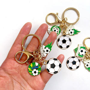 Gantungan Kunci Koin Ringan Bahan Zinc Alloy Bergaya Kartun Vintage Souvenir Sepak Bola AS-Kanada-Meksiko 2026 Grosir - Product Image 2
