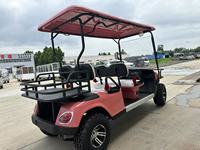 Nouveau modèle 2026 Voiturette de golf électrique 4 places avec climatisation, éclairage LED, batterie lithium 60V pour parcours de golf