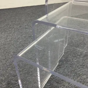 Современный простой набор из 3 предметов, прозрачные акриловые прозрачные столики для дивана и столика