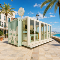 Bar conteneur extensible de luxe 20ft 40ft, Kiosque modulaire préfabriqué, Club de nuit mobile pop-up, Boutique de boissons, Cuisine commerciale extérieure