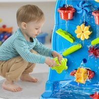 Table à eau pour enfants Mur d'eau amusant Équipement de jeu extérieur pour filles et garçons Table de jeu aquatique pour jardin Éducatif tout-petit