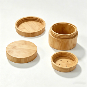 Nouveaux contenants compacts en bambou écologiques <span class=keywords><strong>et</strong></span> durables, rechargeables <span class=keywords><strong>et</strong></span> vides pour cosmétiques - Product Image 2